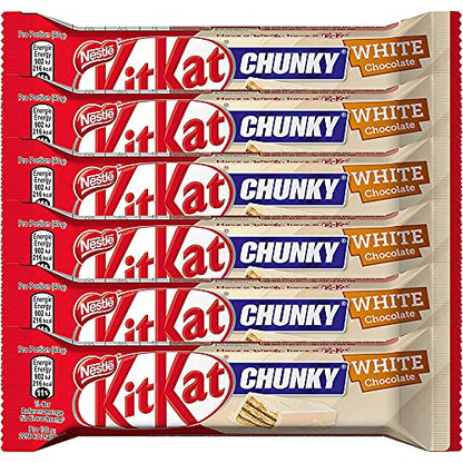 Kit Kat Chunky White Chocolate Bar, 40 g, 6 Pack - Treat yourself to creamy goodness with Kit Kat Chunky White Chocolate Bar, 40g, pack of 6.