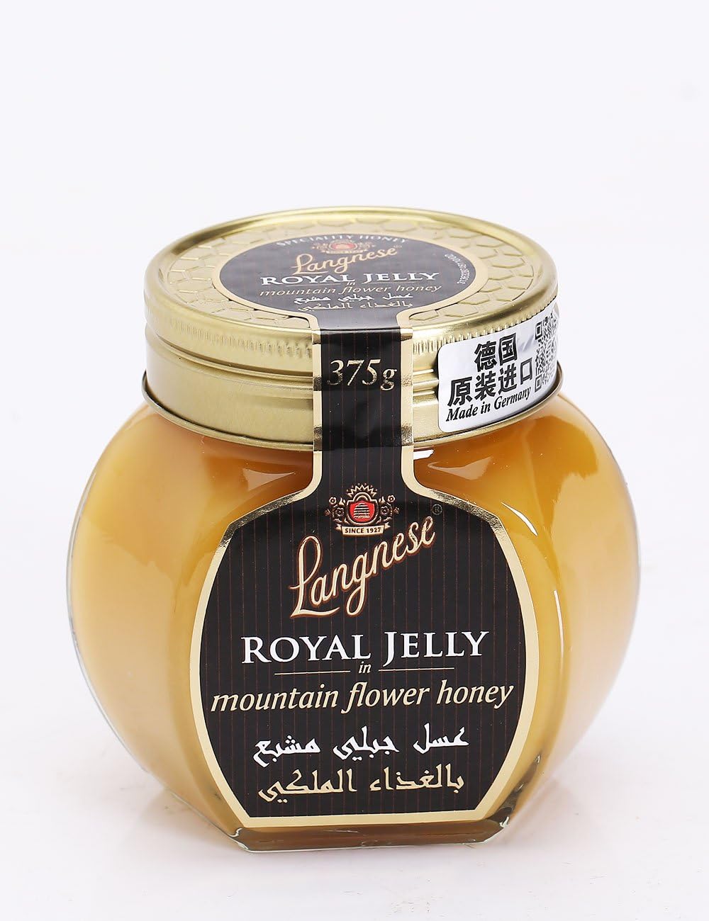 Langnese Royal Jelly in Mountain Flower Honey 375 g - "Royal Mountain Honey!"