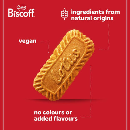 Lotus Biscoff | Belgian Speculoos | Caramelized Biscuit Cookies | Non-GMO and Vegan | 250g | Pack of 1