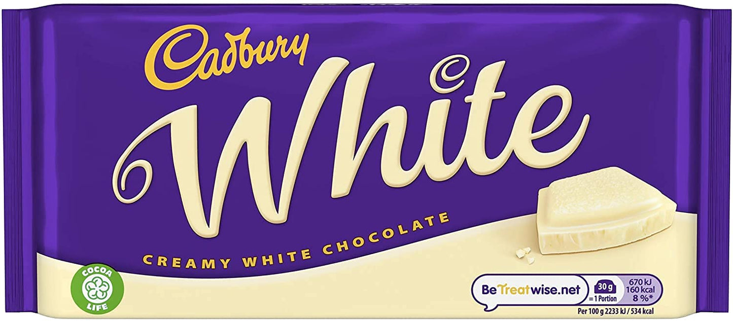 Cadbury Creamy White Chocolate 90g (UK) Pm1 - White chocolate wonder