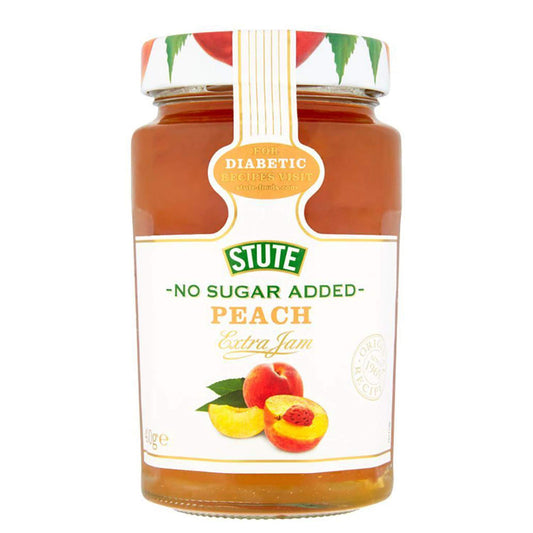 Stute Peach Extra Jam • No Sugar Added, 15.17 oz / 430 g