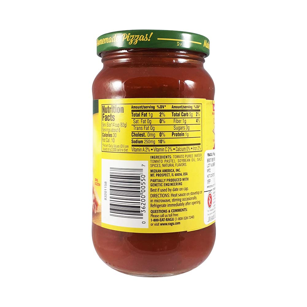 Ragu Pizza Sauce Homemade Style, 396 g - Homemade style pizza sauce, 396g!