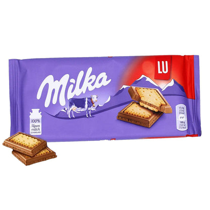 Milka Lu Chocolate Bar - 2 Pack Pouch, 2 x 87 g - "Lu Chocolate Duo!"