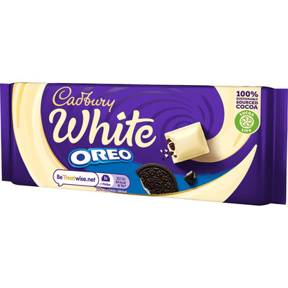 Cadbury Oreo with White Chocolate Bar, 120g - White chocolate Oreo