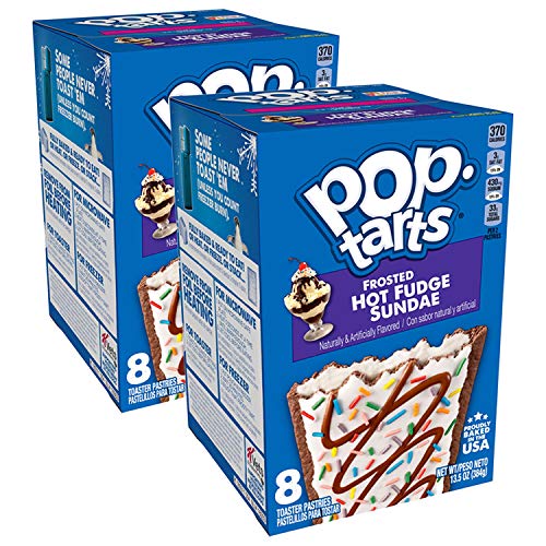 Pop Tarts Frosted Hot Fudge Sundae, 2 x 384 g - "Double the hot fudge sundae fun!"