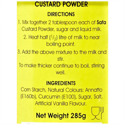 Safa Custard Powder Vanilla Flavour, 400 Grams