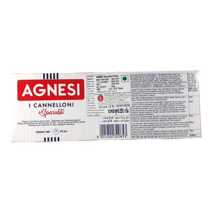 Agnesi Cannelloni Pasta, 250g, Pack of 1 - Perfect Pasta for Stuffing!