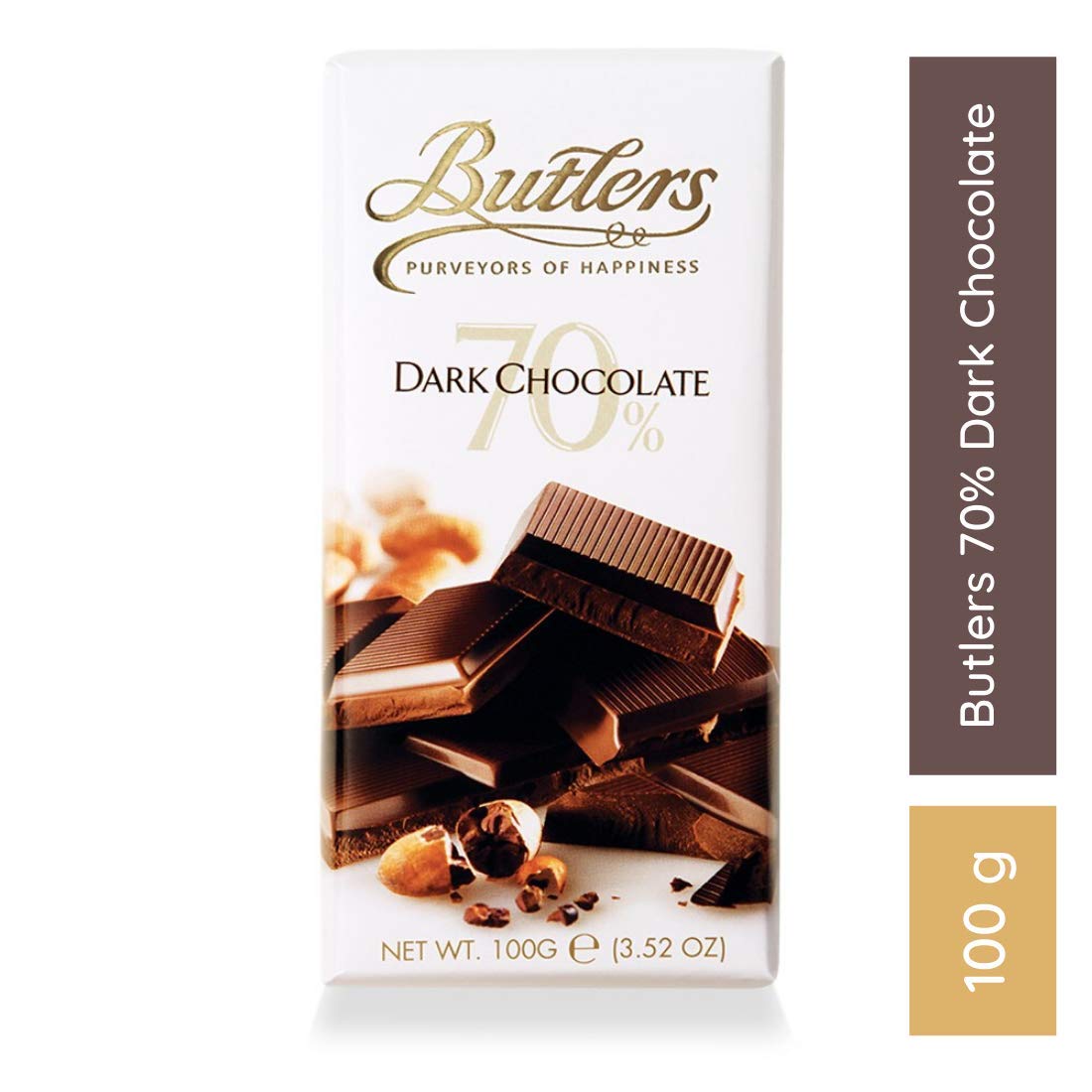 Butlers 70% Dark Chocolate, 100g - Dark delight