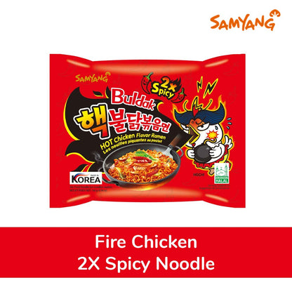 Samyang Buldak Fire Chicken Noodles 2X Spicy (40 Pcs Combo)