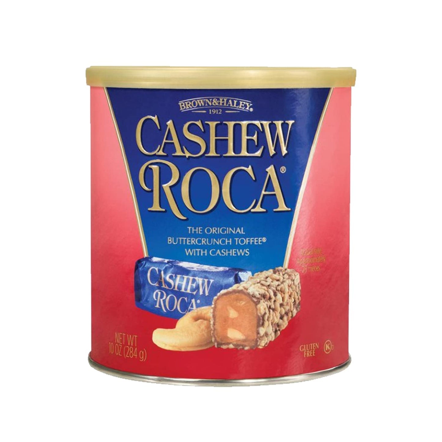 Brown & Haley Cashew Roca Buttercrunch Toffee with Cashews 284g - Nutty toffee treat