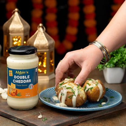 Abbie's White Double Cheddar Pasta Sauce, 400g - Double the Cheddar Goodness!