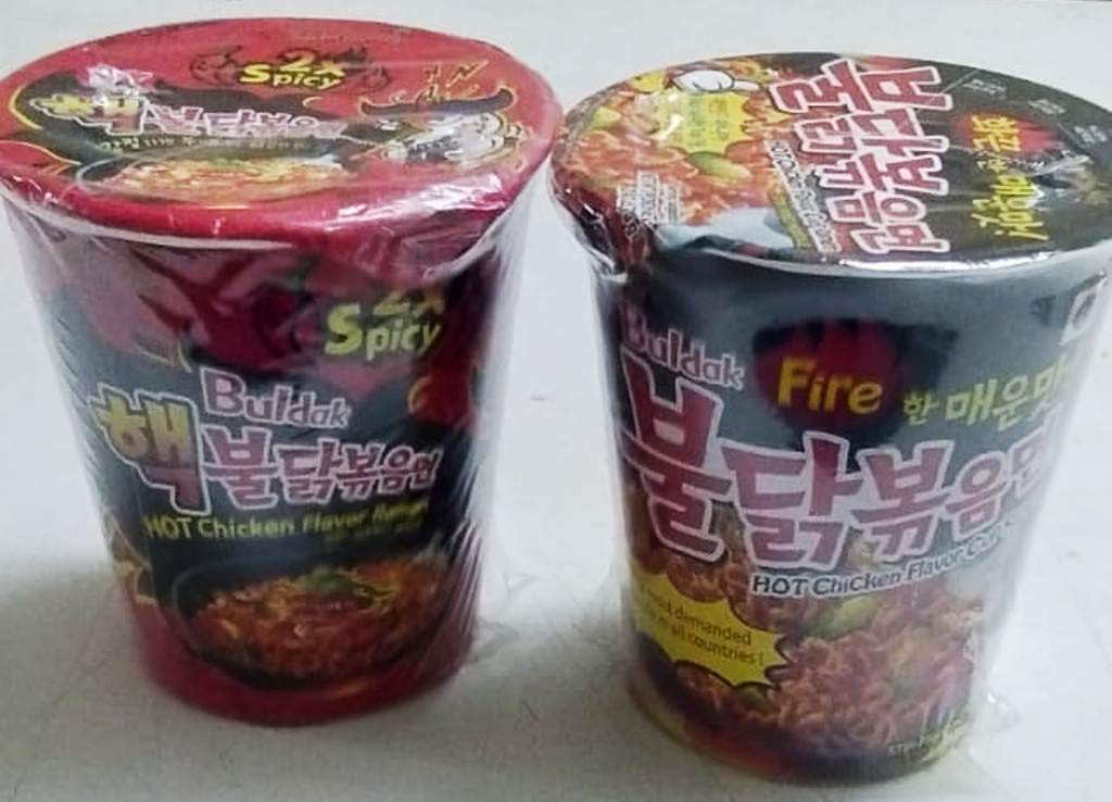 Samyang Combo of Buldak Cup and 2x Spicy Cup -2 Pcs