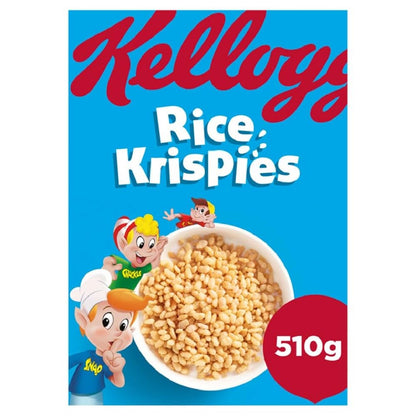 Kellogg's Rice Krispies, 510g - Snap, crackle, and pop your way to breakfast happiness with Kellogg's Rice Krispies, 510g.