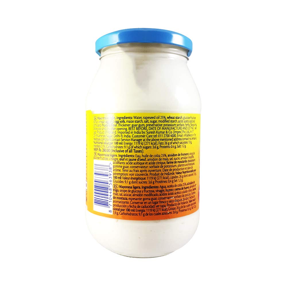 Remia Mayolite (Light Mayonnaise) 500 g Pack of 2 - Light Mayo Double Pack!