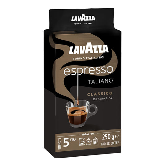 Lavazza Espresso Italiano Ground Coffee Pouch, 250 g - "Italian Espresso Perfection!"