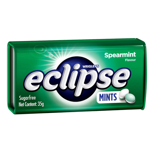 Wrigley's Eclipse Spearmint Sugar-Free Mint Tin - 35g - Stay Fresh On-the-Go!