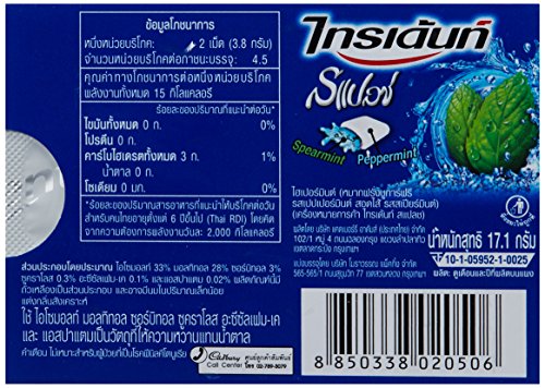 Trident Dentyne Splash (Sugar Free) - Hypermint Gum, 15.2g