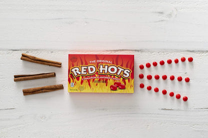 Red Hots Cinnamon Candy Theatre Box, 5.5oz (156g) - Hot Cinnamon Thrill!