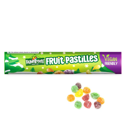 Rowntree's Fruit Pastilles Giant Tube • Vegan Friendly, 4.06 oz / 115 g, 15 Pack