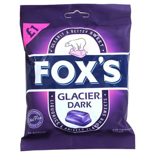 Nestle Fox's Glacier Dark Mints, 130 g - "Fox's Glacier Dark Mints - 130g of Bold Minty Delight!"