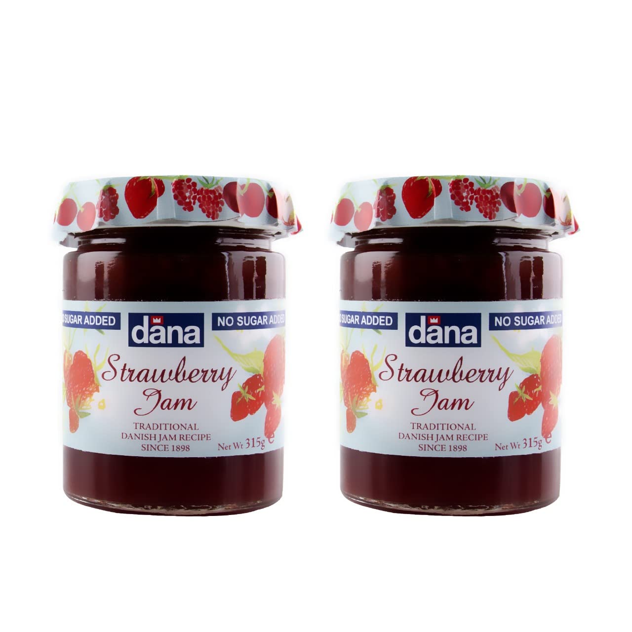 DANA Strawberry Diabetic Spread, 315g, Pack of 2, Product of Poland - Strawberry sensation!