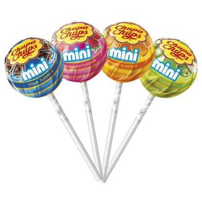 Chupa Chups Mini Assorted Fruit Flavour 15 Lollipops, 90g - Mini fruit lollipops