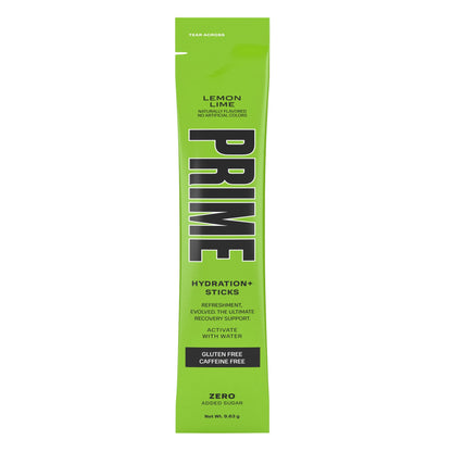 Prime Hydration Sticks Drink Lemon Lime Zero Added Sugar 57.78G, Pack Of 1 - Lemon lime hydration on the go!