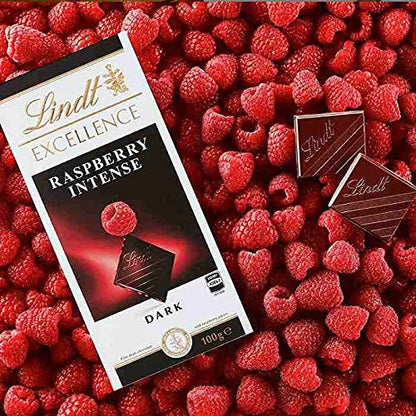 Lindt Excellence Raspberry Intense Dark Chocolate, 100 g