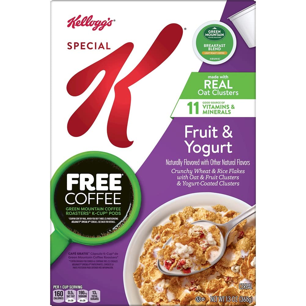 Kellogg's Special K Fruit & Yogurt Cereal 368g - Start your day right with Kellogg's Special K Fruit & Yogurt Cereal, 368g.