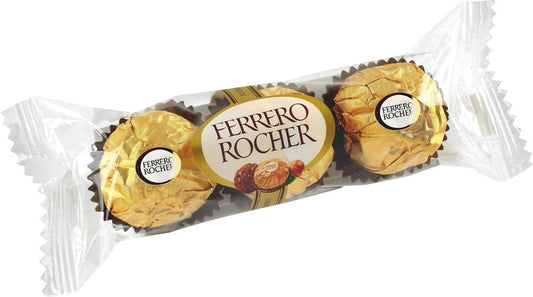 Ferrero Rocher Chocolates-Pack Of 3, 0.4 Pounds - Triple chocolate indulgence!