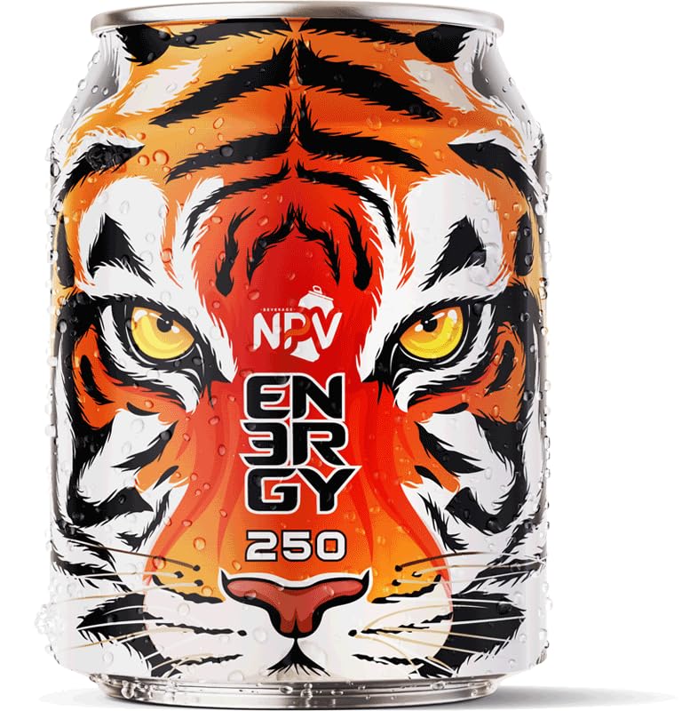 NVP Energy Drink 250ml, Pack of 12 Cans X 250ml Each (Imported) - "Fuel for the long haul!"