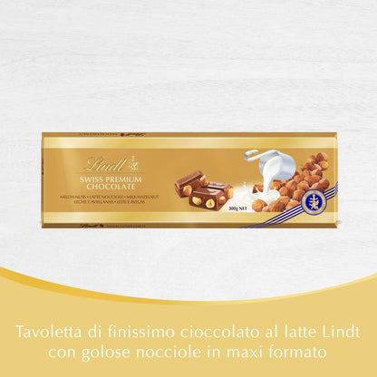 Lindt Gold Bar, Hazelnut, 300g, 261