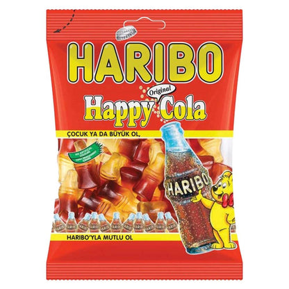 Haribo Happy - Cola, 2 x 160 g - Enjoy the classic cola flavored gummies in a double pack.