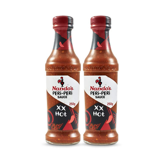 Nando's Peri Peri XX Hot Sauce, 250g - "XX Hot Peri Peri Inferno!"