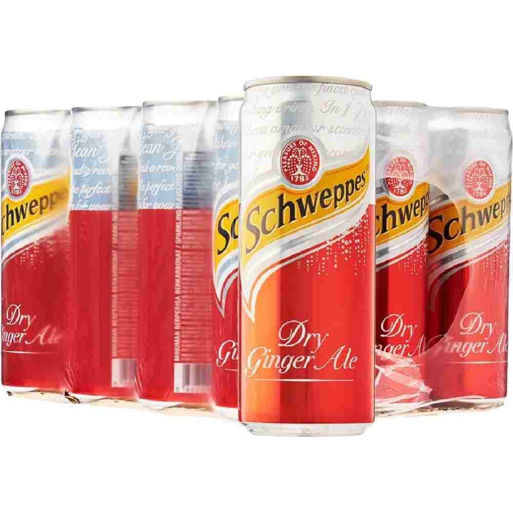 Schweppes Dry Ginger Ale 320Ml, Pack Of 12 Cans (Imported Product)