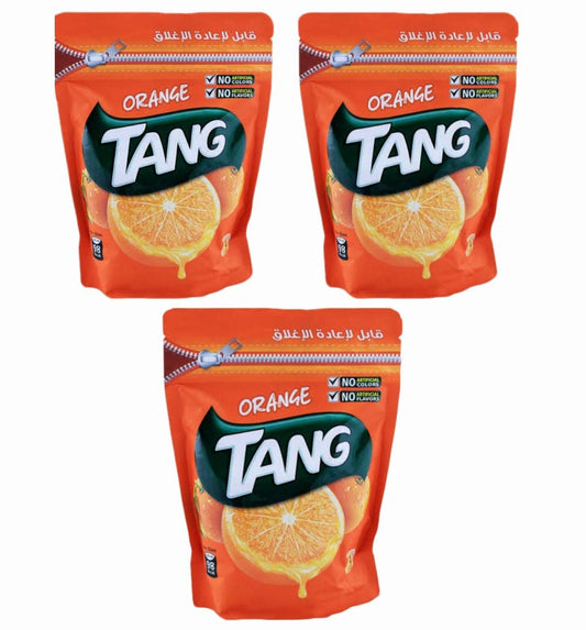 Tang Orange Drink Zipper Pouch imported, 500g Each (Pack of 3)