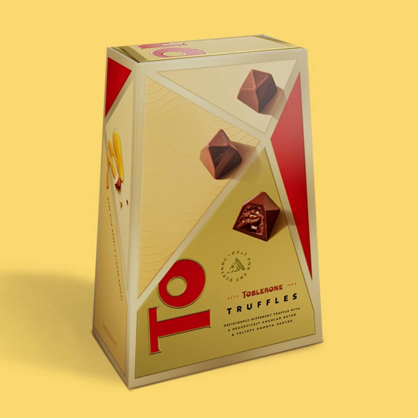 Toblerone Truffles Treats Pack a Velvety Smooth Milk Chocolate Centre with Crunchy Almond and Nougat to Boost 180g (Gift Box)