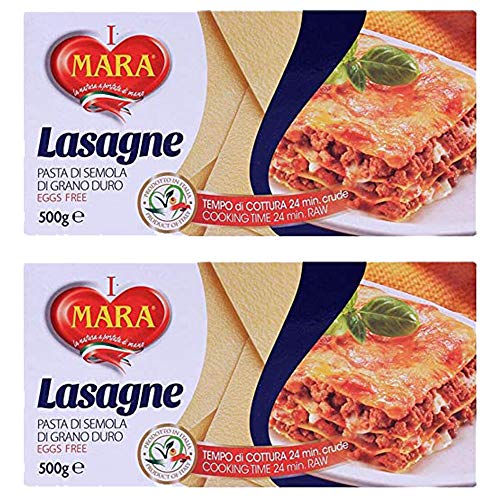 Mara Lasagne Pasta, 2 x 500 g - "Double Pack Lasagna Pasta!"