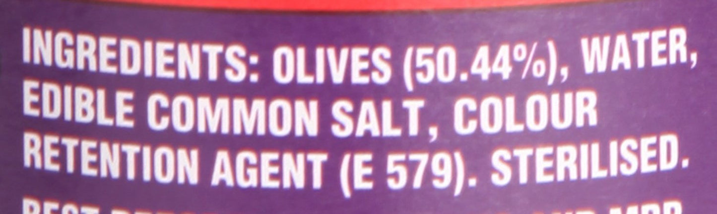 Olicoop Pitted Olive - Black, 450g Jar - "Convenient pitted olives!"