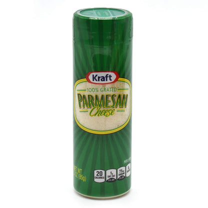 Kraft Parmesan Cheese 100% Grated - 85 g (3 oz) - "Grated Parmesan!"