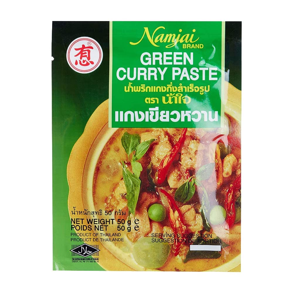 Namjai Red Curry + Green Curry Paste, 4 x 50 g - "Curry Duo Delight Pack!"