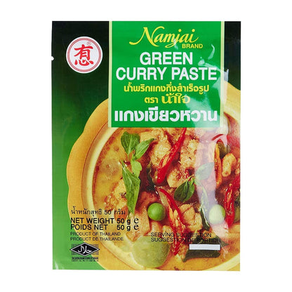 Namjai Red Curry + Green Curry Paste Combo, 2 x 50 g - "Red & Green Curry Combo!"