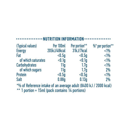 Hellmann's Fat Free Vinaigrette Original 7 Cals Dressing 210 ml - Low-calorie, fat-free vinaigrette dressing.