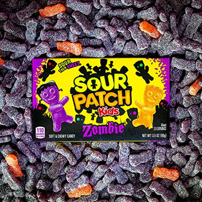 Sour Patch Kids Zombie Orange & Purple Soft & Chewy Zombie Candy, 3.5 oz, 99g