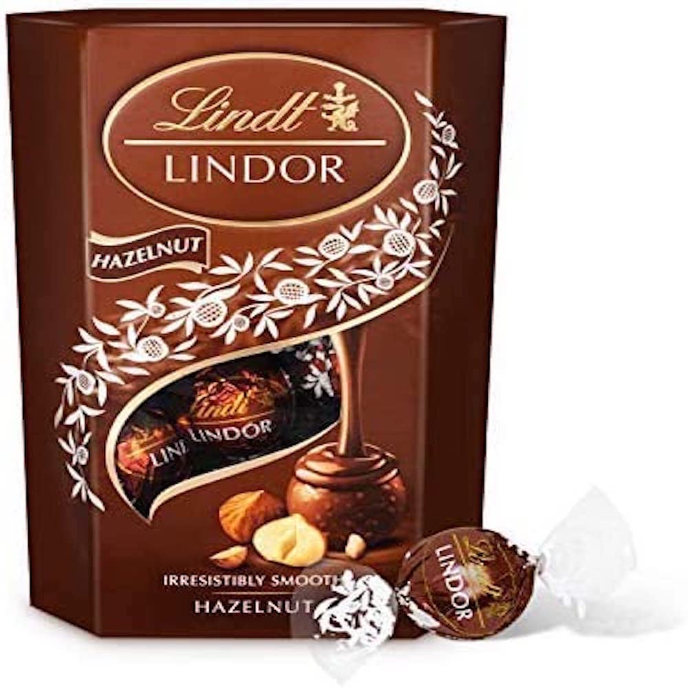 Lindt LINDOR Hazelnut Chocolate Truffles, 7.05 oz / 200 g