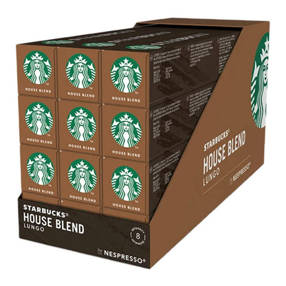 Starbucks House Blend Lungo by Nespresso, 2.01 oz / 57 g, 12 Pack