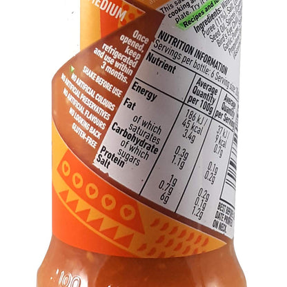 Nando's Peri Peri Chilli Sauce - Medium, 125g, Pack of 2, Product of The Netherlands - "Medium Peri Peri Twin Pack!"