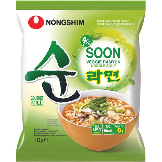 Nongshim Soon Veggie Ramyun Noodle Soup, Instant Noodle, 3.95 oz â„® 112 g - "Vegetarian delight!"