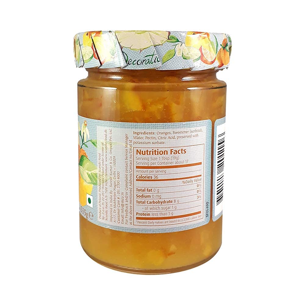 DANA Orange Diabetic Spread, Pack of 2, Product of Poland - Orange zest!