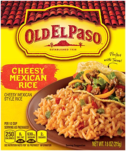 Old El Paso Ready To Cook Cheesy Mexican Rice, 215g - "Easy cheesy!"